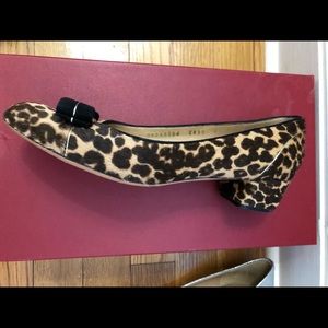 Ferragamo calf hair Vara pumps